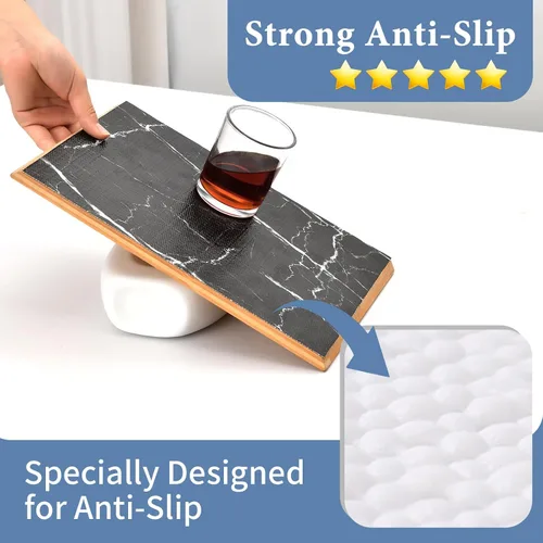 Vista 2 de Lámina para revestir estantes y cajones de cocina y baño, impermeable, antideslizante, sin adhesivo, fácil de limpiar, incluye cuchillo y cinta
