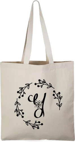 Vista 22 de TBF Bolsas de lona resistentes con iniciales personalizadas para mujer