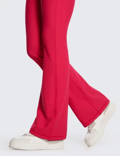 Vista 4 de CRZ YOGA Leggings acampanados con forro polar para mujer, pantalones de yoga de 31 pulgadas, con corte de bota, control de abdomen, térmicos