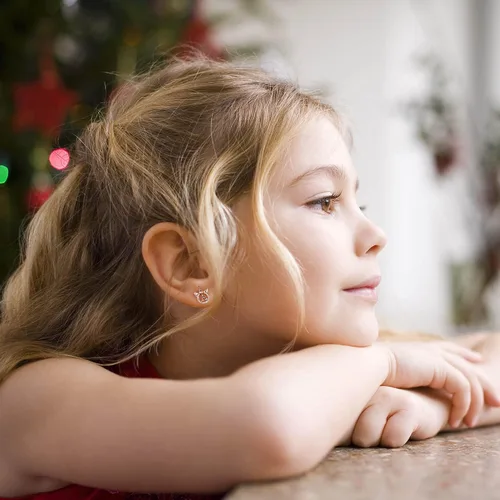 Vista 3 de Regalos para el día de San Valentín para niños y niñas, aretes de plata de ley S925, chapados en orooro rosa, aretes de unicornio con circonita
