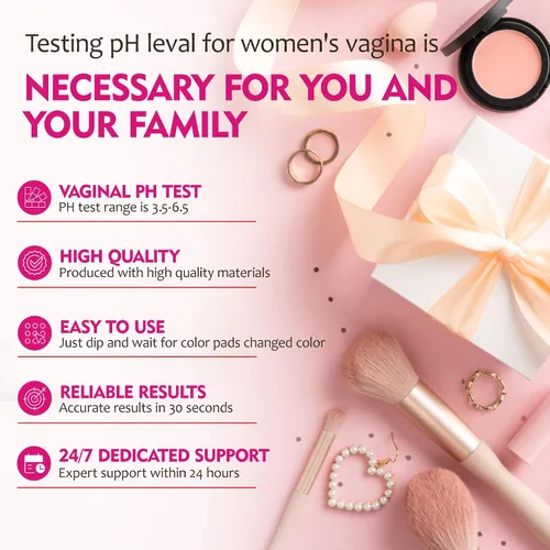 Vista 5 de Tiras de prueba de equilibrio de pH vaginal, kit de prueba de pH femenino de 50 para mujeres infección por levaduras y monitor BV, equilibrio