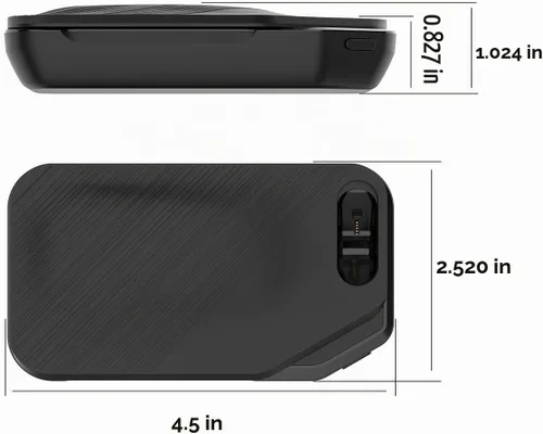 Vista 5 de Funda de carga compatible con Plantronics Voyager 5200, funda de carga con cable USB para Voyager 5200