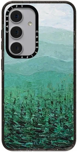 Vista 80 de CASETiFY Funda de impacto para Galaxy S22+ - Adhesivo Aries Moross, color negro transparente