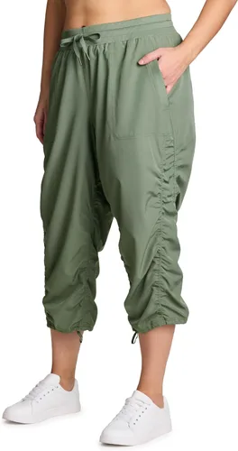 Vista 29 de RBX Pantalón capri tejido ligero con cordón para mujer, talla grande
