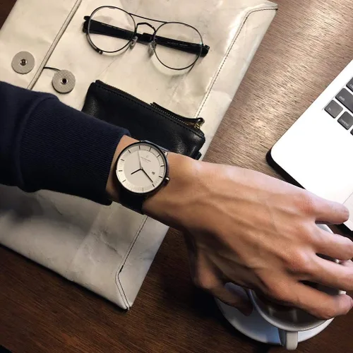 Vista 5 de Nordgreen Reloj filósofo escandinavo plateado con correas intercambiables