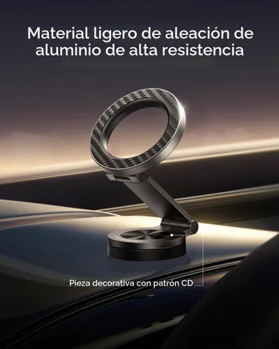 Vista 2 de SYNCWIRE Soporte magnético para teléfono MagSafe con rotación de 360° para automóvil, brazo de metal ajustable, soporte de teléfono magnético