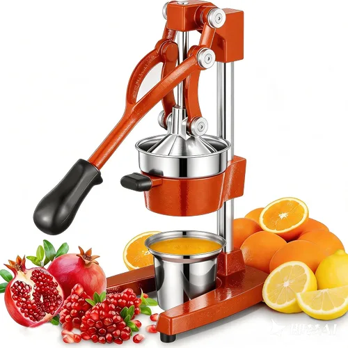 Vista 18 de Prensa Manual de Mano de Hierro Fundido Comercial de Servicio Pesado Naranja Cítricos Limón Lima Toronja Granada Exprimidor de Jugo de Fruta