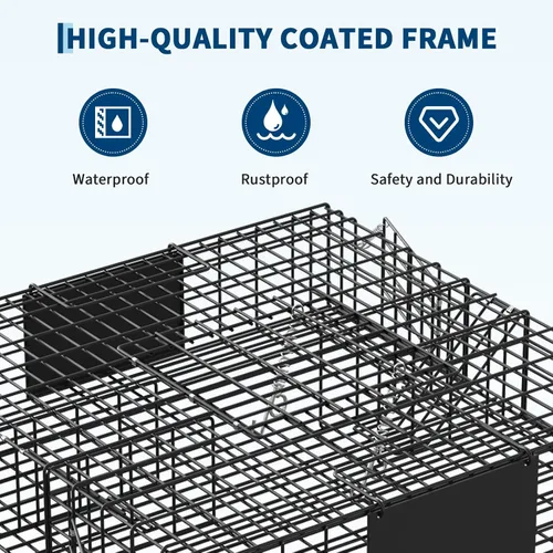Vista 5 de 24" Squirrel Traps 4 Packs Square Small Live Animal Trap Cage Easy Hunting & Release with Carrying Handle Sensitive Trigger for Chipmunks Field