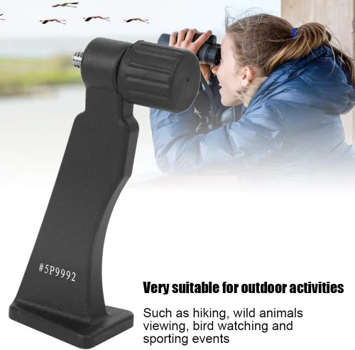 Vista 4 de 214 Adaptador de trípode binocular, soporte de adaptador binocular de metal, tornillo de 1/4 pulgadas, accesorio de conexión para telescopio