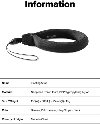 Vista 9 de Ringke Correa de flotador impermeable (paquete de 2), correa flotante, pulsera, agarre de mano, cordón compatible con cámara, teléfono, llave