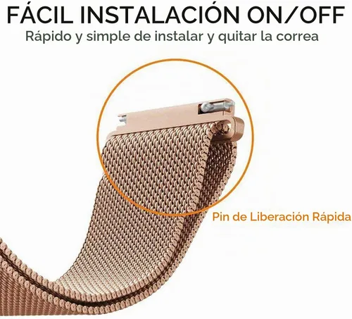 Vista 6 de Koreda - Juego de 2 correas compatible con reloj Samsung Galaxy de 1.654 pulgadas, Galaxy Active, 0.787 pulgadas de correa de acero inoxidable