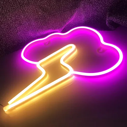 Vista 130 de Letrero de neón de amor para dormitorio, USB o batería, luz de neón para pared, luz de neón LED como letreros de pared de neón para niñas, letrero