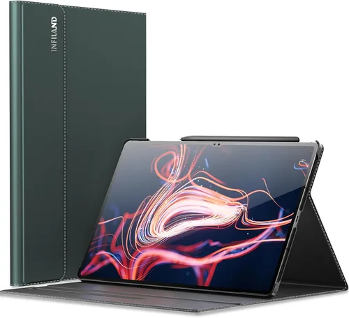 Vista 10 de INFILAND Funda para Galaxy Tab S10 Ultra/S9 Ultra/S8 Ultra de 14.6 pulgadas, funda de soporte multiángulo compatible con Samsung Galaxy Tab S10