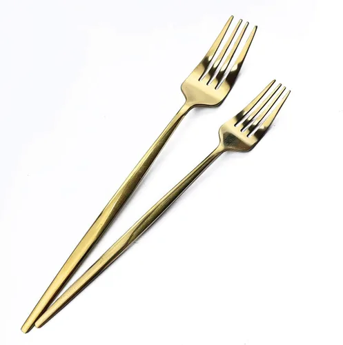 Vista 5 de Cubertería dorada pulida con espejo, diseño ligero, 36 piezas, acero inoxidable, juego de cubiertos para 6, incluye tenedores, cucharas, cuchillos