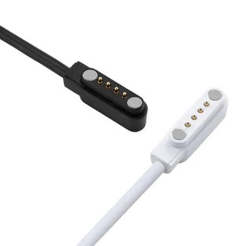 Vista 8 de Cargadores de 2 pines para cargador de reloj inteligente Da Fit, paquete de 2 [modelo A + modelo B, un ajuste] Cable de carga USB magnético de 0.091