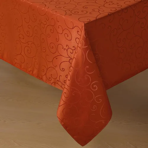 Vista 15 de Romanstile Mantel Rectangular de Jacquard, Mantel de Mesa Impermeable Elegante con Patrón Floral Rizado de Damasco, Cubierta de Mesa Decorativa