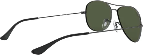 Vista 8 de Ray-Ban RB 3362-004 Gunmetal-Grey COCKPITAVIATOR Metal-FrameGafas de sol con lentes de color verde cristal-2.323in