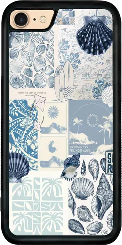 Vista 104 de Funda de teléfono Qizijio estilo azteca a prueba de golpes y protectora para iPhone 7/8/SE