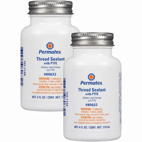 Vista 3 de Permatex 80631 Sellador de hilos con PTFE, 1 oz., Blanco