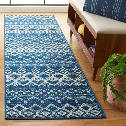 Vista 58 de SAFAVIEH Amsterdam Collection Alfombra Decorativa - 2.3 pies x 4 pies, Negro & Multi, Diseño Marroquí Bohemio, Sin Desprendimiento y Fácil Cuidado