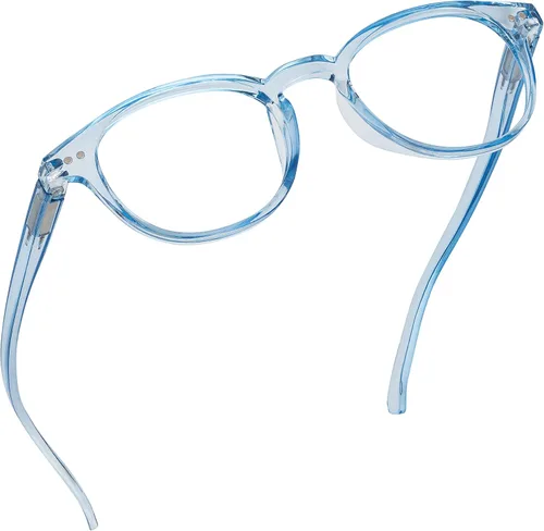 Vista 10 de Readerest Round Blue Light Reading Glasses - Computer Glasses w/Spring Hinges - UV Protection, Anti Glare & Eye Strain