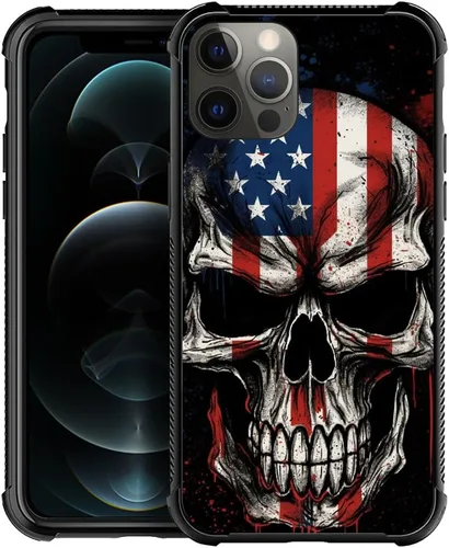 Vista 36 de Funda compatible con iPhone 8, a prueba de golpes, antiarañazos, bandera de ciervos de cola blanca de grano de madera estadounidense
