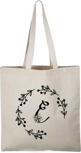 Vista 7 de TBF Bolsas de lona resistentes con iniciales personalizadas para mujer