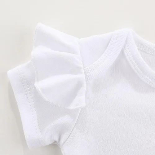 Vista 3 de Conjunto de ropa para bebé niña con volantes 0-3 meses