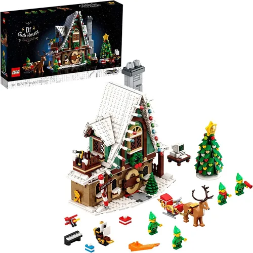 Vista 8 de LEGO Elf Club House (10275) Kit de construcción; un proyecto atractivo y una gran idea de regalo de vacaciones para adultos, nuevo 2021