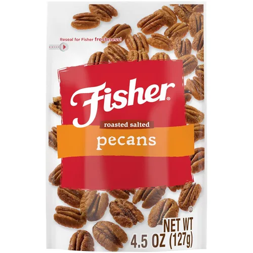 Vista 11 de Nueces pecanas glaseadas y confitadas de Fisher Chef's Naturals, 24 oz (Paquete de 1), Nueces pecanas gigantes confitadas, perfectas para regalar