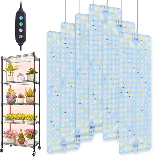Vista 9 de 3 paquetes de luces de cultivo de panel ultradelgado 2025 para inicio de semillas, vegetales, invernadero y plantas bajo gabinete y estante