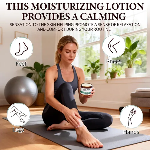 Vista 6 de 2 piezas de crema nerviosa, loción neuropatía con árnica, calmante natural para articulaciones, nutrición diaria para rodilla, manos, pies y piernas