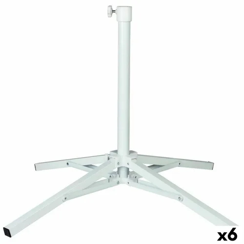 Vista 2 de Base para Sombrilla Aktive Blanco Metal 65 x 60,5 x 65 cm (6 Unidades)