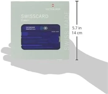 Vista 2 de Victorinox Tarjeta suiza del ejército suizo zafiro translúcido 3189in