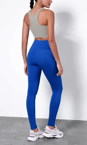 Vista 4 de ODODOS - Leggings capri de cintura alta, con bolsillos, control de abdomen, para mujer, no se transparentan, para yoga, entrenamiento, deportes