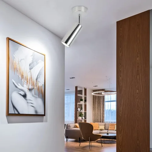 Vista 7 de Paquete de 2 focos de techo regulables, luces de techo para interiores, ajuste de ángulo interior, lámpara de pared moderna para sala de estar