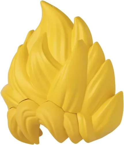 Vista 5 de Dragon Ball Super Saiyan Goku Peluca de cabello rubio para disfraz de anime y cosplay, 37186, multicolor