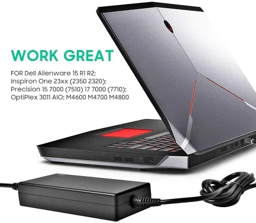 Vista 6 de Cargador de CA de 180 W para Dell G7 G5 G3 15 17 7500 7588 7590 7700 7790 5587 FA180PM111 DA180PM111 HA180PM180 Fuente de alimentación del adaptador