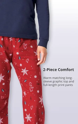 Vista 5 de PajamaGram Pijama de franela para mujer - Conjunto de pijama para mujer, novedad