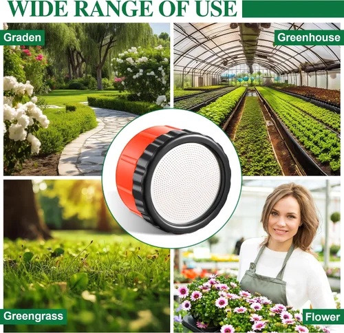 Vista 4 de Dreyoo Boquilla de riego de jardinería de 2000 agujeros para jardín al aire libre, rociador de ducha de jardín de 11 Gpm compatible con boquillas