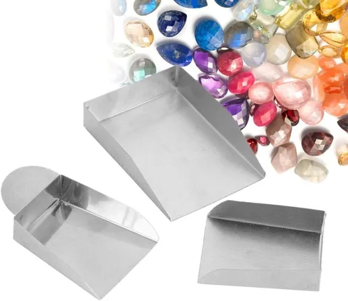 Vista 6 de Pala de joyería para cuentas perlas cucharada herramientas con/sin mango, 3 piezas, equipo de joyería