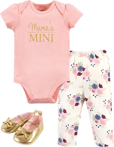 Vista 7 de Little Treasure - Conjunto unisex de mameluco de algodón, pantalón y zapatos para bebé Collar de ancla