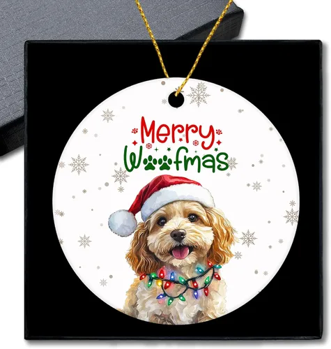 Vista 26 de Shiba Inu Gifts - Adornos navideños de cerámica para árbol y auto