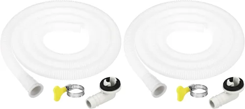 Vista 12 de PATIKIL Kit de drenaje de aire acondicionado de 3.3 pies, conector de drenaje universal, manguera de drenaje de CA con abrazadera para grifo