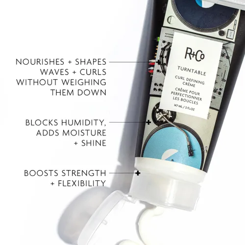Vista 2 de R+Co TURNTABLE Curl Defining Crème – Defines & Enhances Curls, Adds Moisture & Shine, All Hair Types