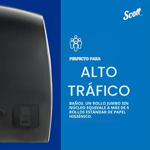 Vista 7 de kimberly-clarke 9602 Dispensador de pañuelos y cuarto de baño tela Bundle, 1 Negro, diseño de rollo de trozo, montado en la pared, compatible