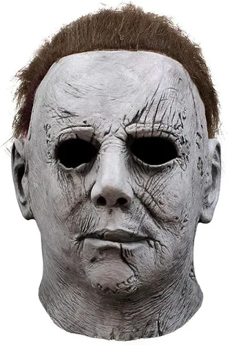 Vista 2 de WPOZD Máscara de Michael Myers de Michael Myers, máscara de Halloween para adultos y niños, para fiesta de Halloween, cosplay, máscara de miedo.