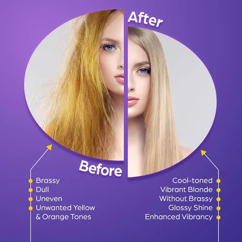 Vista 3 de Herbishh Champú morado para cabello rubio, cobrizo y plateado 16.9 fl oz