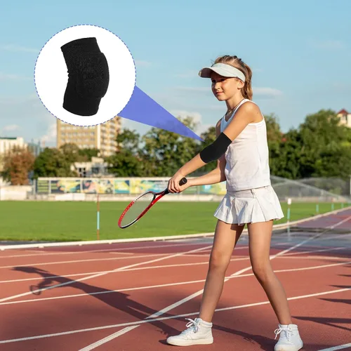 Vista 7 de 1 par de coderas de voleibol, almohadillas protectoras para coderas, protector de codo, protector de brazo de fitness, compresión transpirable