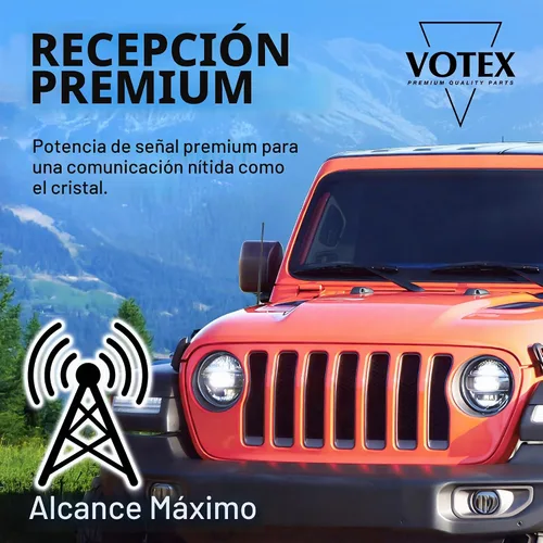 Vista 2 de VOTEX - Accesorios de antena de goma flexible todo terreno de 13 pulgadas - Núcleo interno de acero de resorte